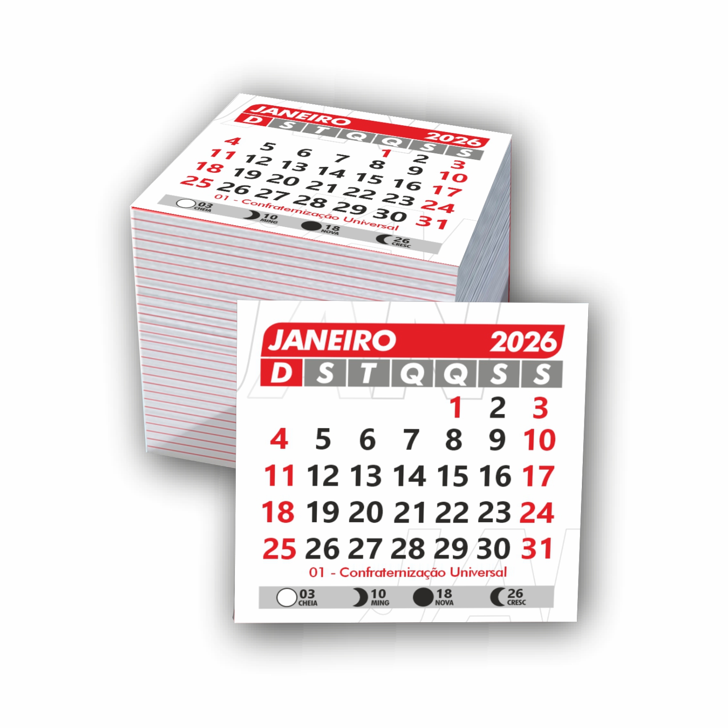 Refil Calendário de Imã